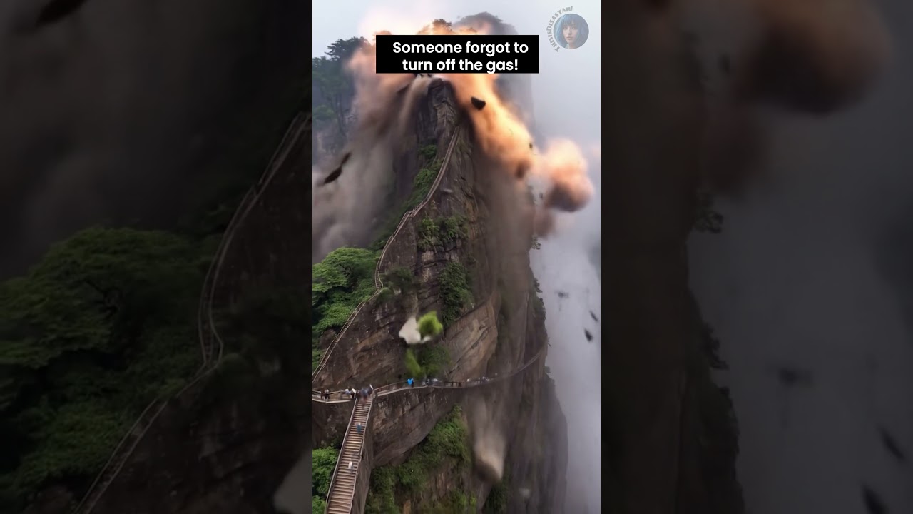 Unstoppable Destruction: A Mountain Torn Apart! #shorts