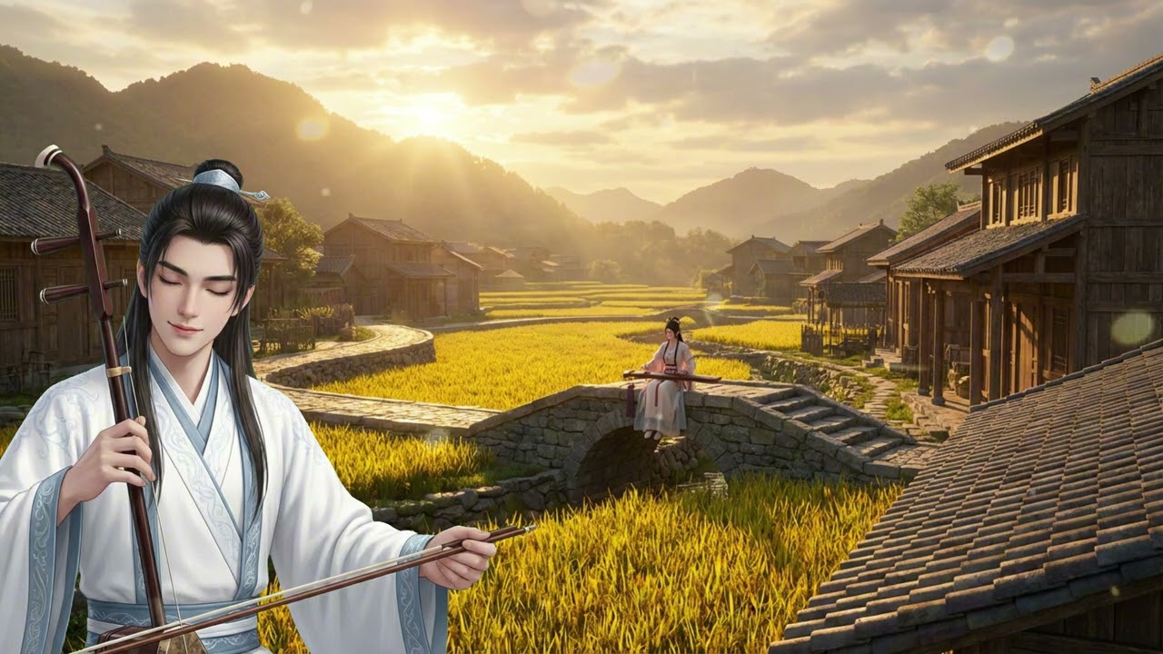 Bamboo Serenity-Acient chinese-Relaxing Erhu & Guzheng for Better Sleep