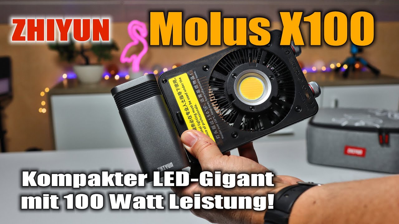 ⭐ Viel mehr braucht man nicht | ZHIYUN Molus X100 | Kompaktes und Starkes Video- und Fotolicht