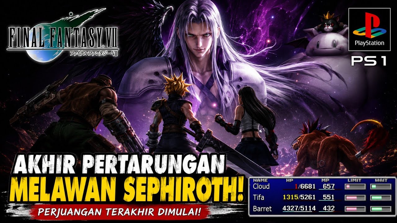 THE LAST BATTLE ON FINAL FANTASY VII PS1 #ffvii #games #ps1