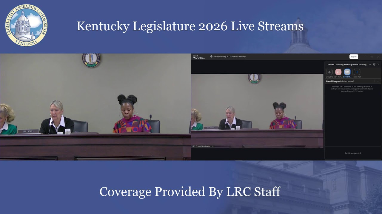 Senate Standing Committee on Licensing and Occupations. (3-17-26)