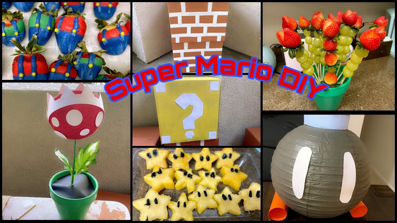 7 Super Mario DIY| Easy birthday party Decor