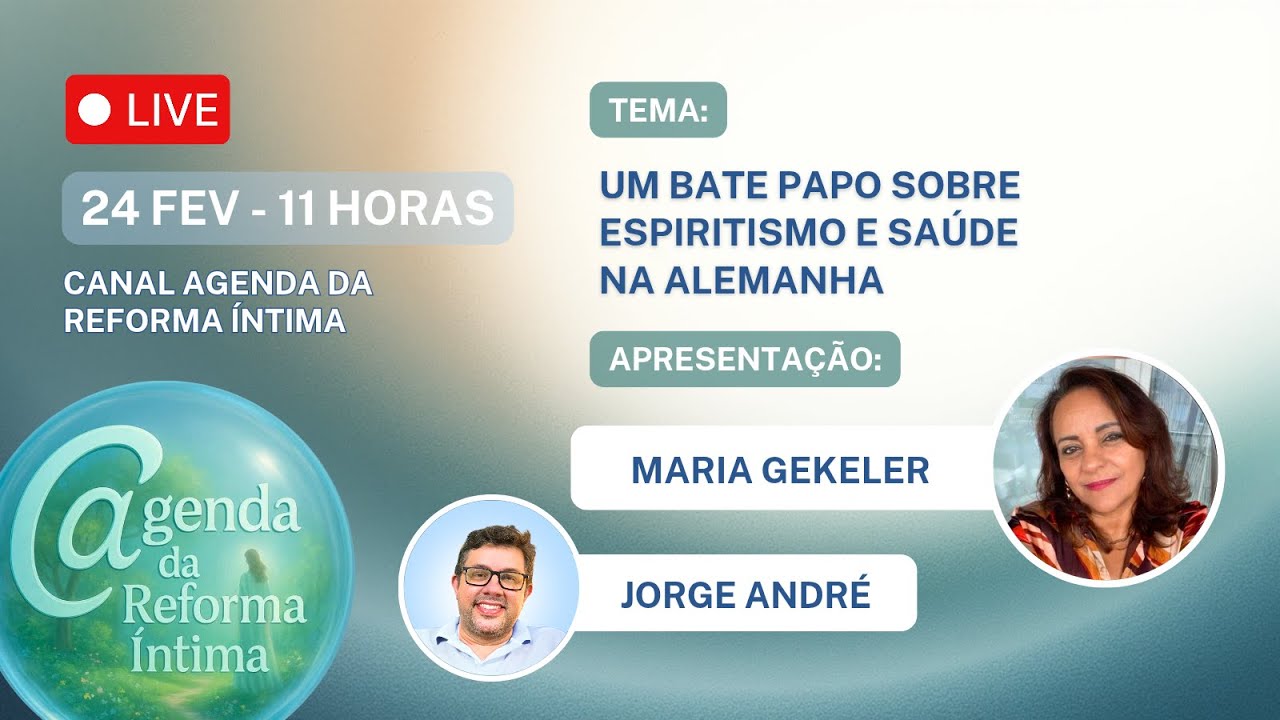 Um bate-papo sobre Espiritismo e Saúde na Alemanha | Participação: Maria Gekeler