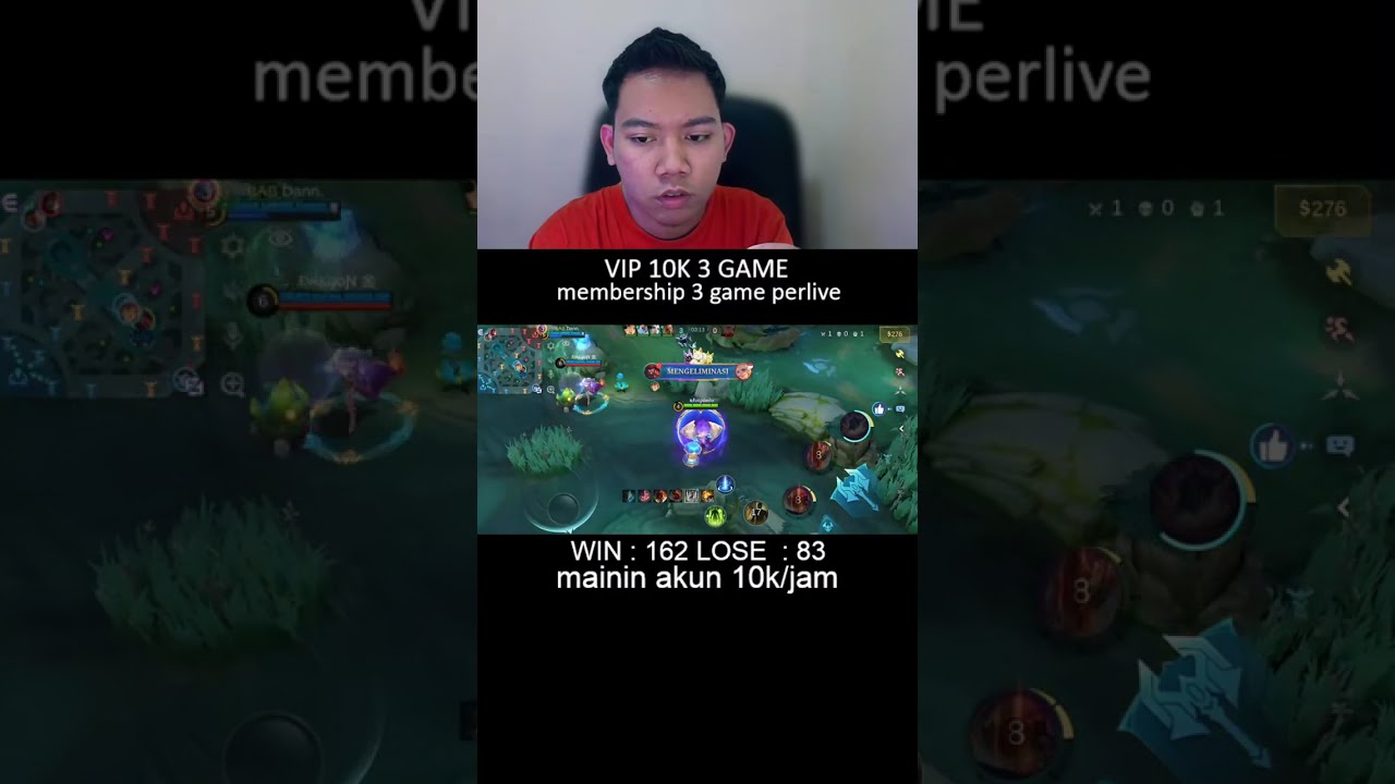 mainin akun viewer (king ammar) sambil mabar VIP & MEMBERSHIP 