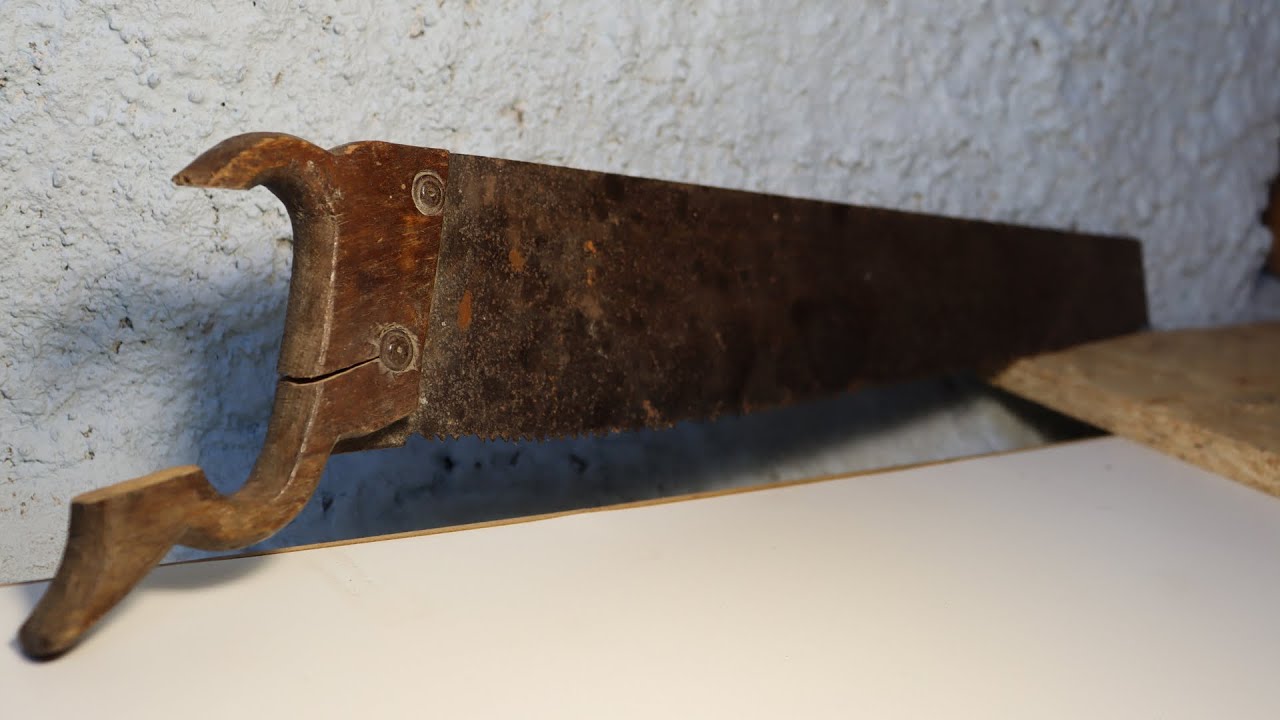Restoration of an old wood saw