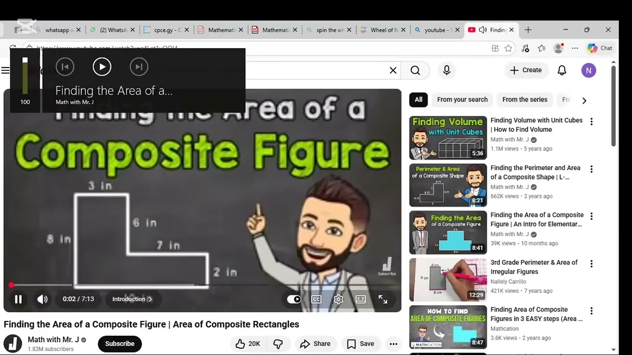 Pedagogy Assignment - Area of composite shapes