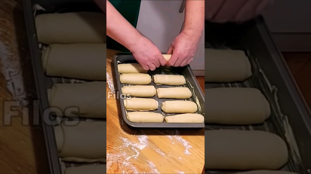 PAMUK PECIVO Za recept kliknite kvadratić u donjem desnom kutu #food #cook #bread #dough #hleb #pie
