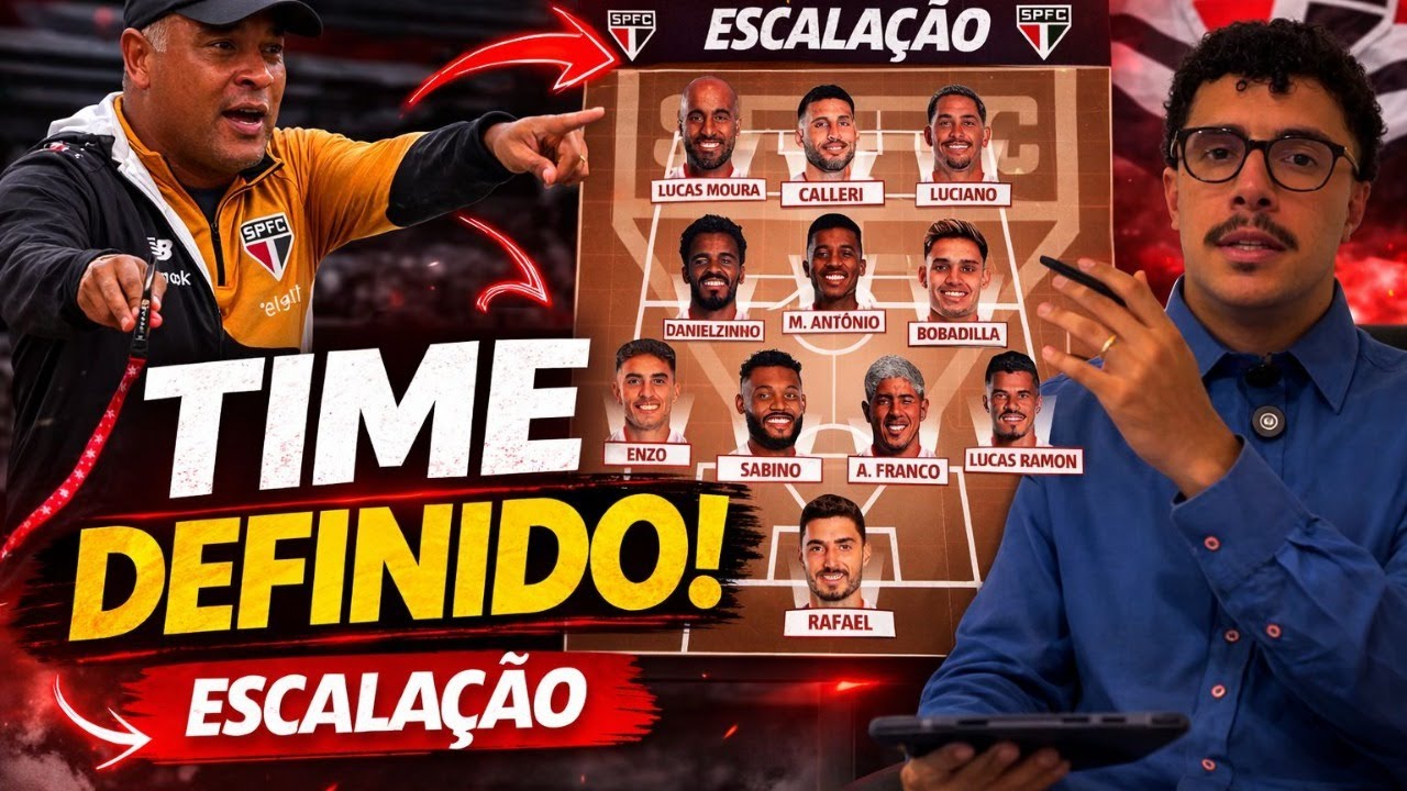 AO VIVO - ROGER MACHADO DEFINE ESCALAÇÃO E BARRA MEDALHÃO! ÚLTIMAS NOTÍCIAS DO SÃO PAULO