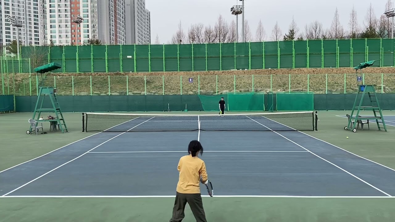 테니스 연습 1부