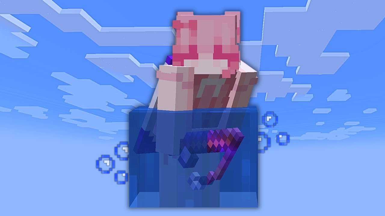 I NEED TO SURVIVE IN A WATER BLOCK IN MINECRAFT