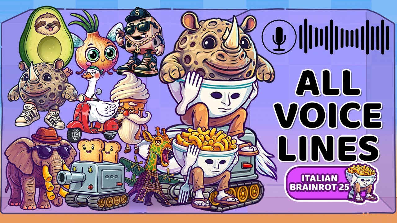 Merge Fellas Italian Brainrot 25 All Voices