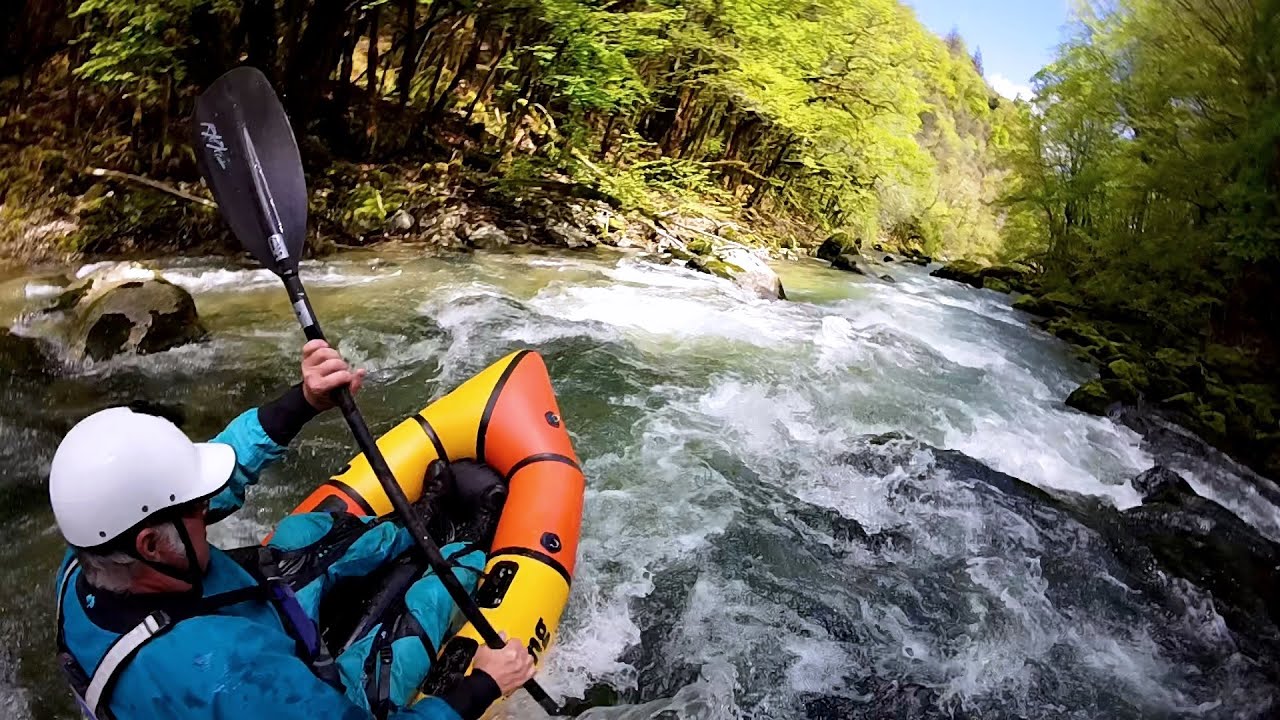 Test du Packraft Jeanne Dark Taille Plus - sur la Semine dans le Bugey