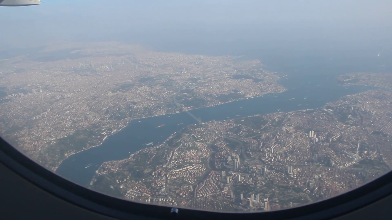 Uçak kalkış anı İstanbul