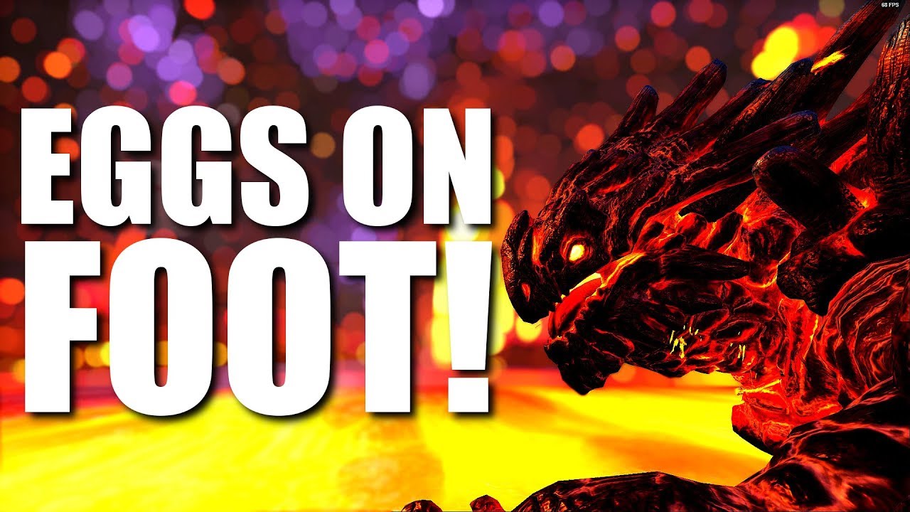 FIRST MAGMASAUR EGG ON FOOT! | GENESIS DLC PVP SERVER | ARK: Survival Evolved