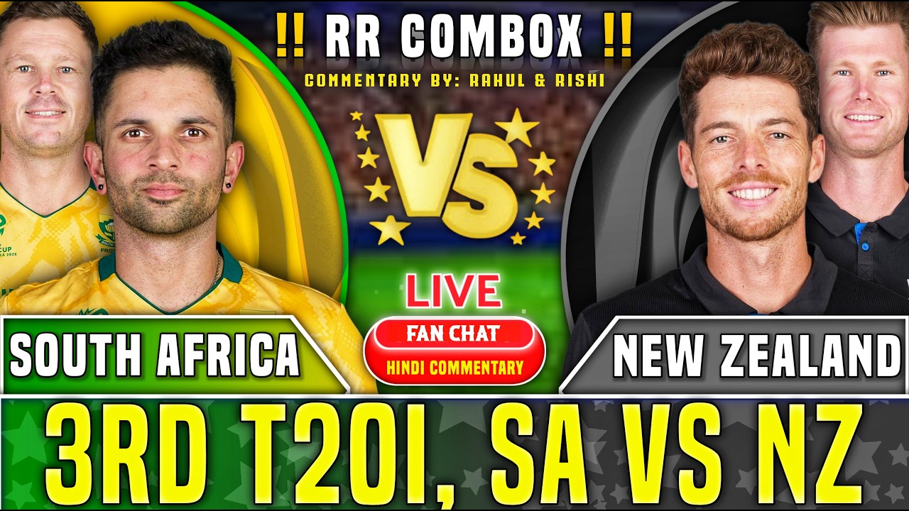 South Africa vs New Zealand, 3rd T20I | Hindi Commentary BY Rishi Kumar |