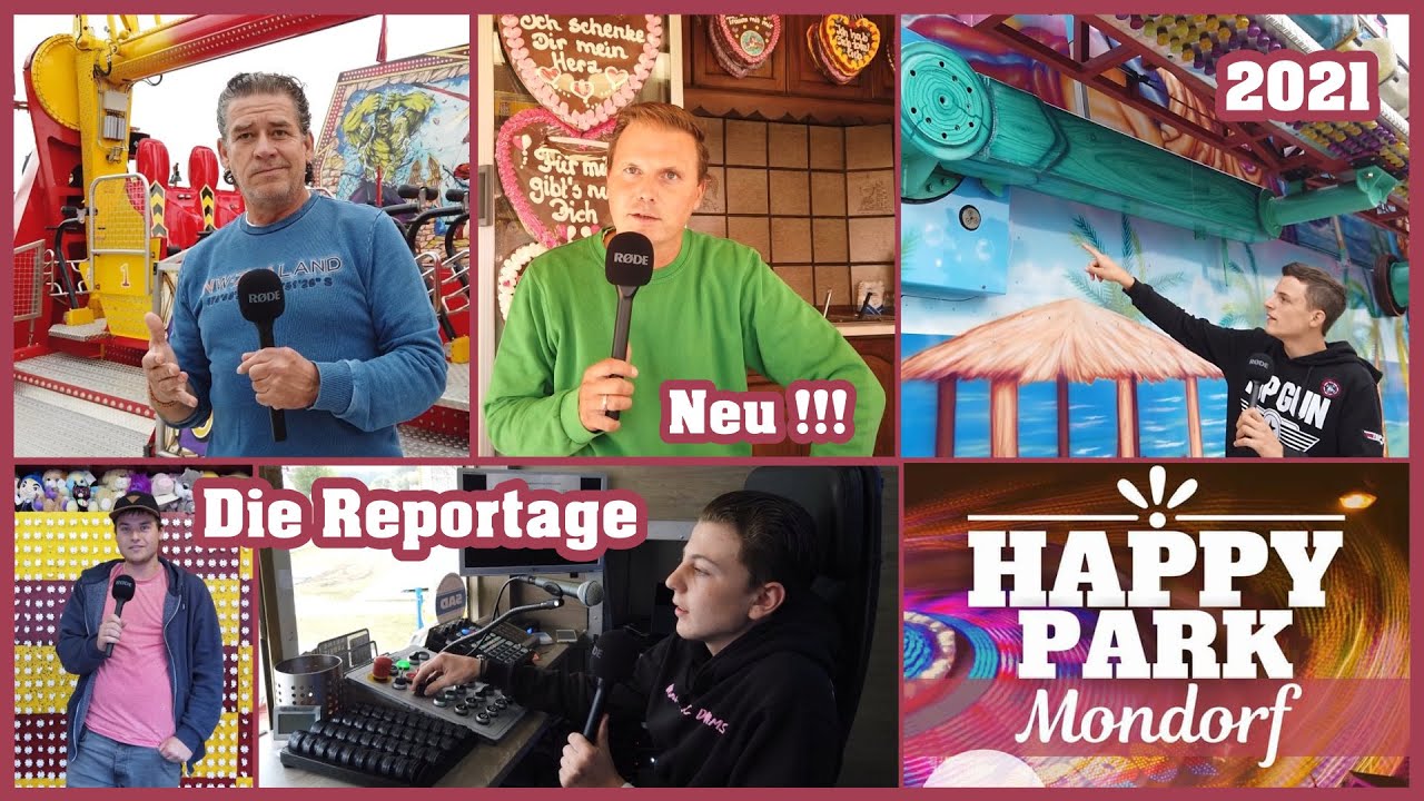 Reportage 2021 - Happy Park Mondorf der Pop Up Kirmes Freizeitpark am Rheinufer in Niederkassel