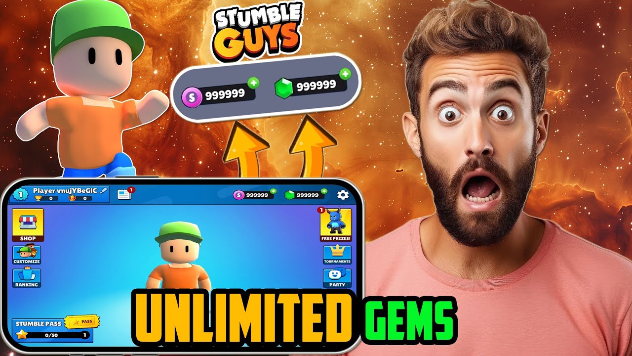 Stumble Guys Hack - How to get Unlimited GEMS and TOKENS using Stumble Guys MOD APK (2024)