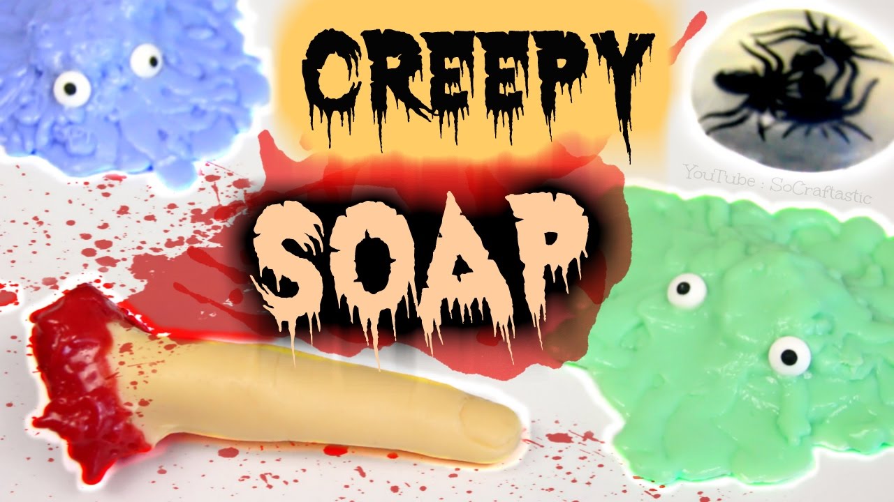 DIY CREEPY SOAP for HALLOWEEN |Soap Making For Beginners | SoCraftastic