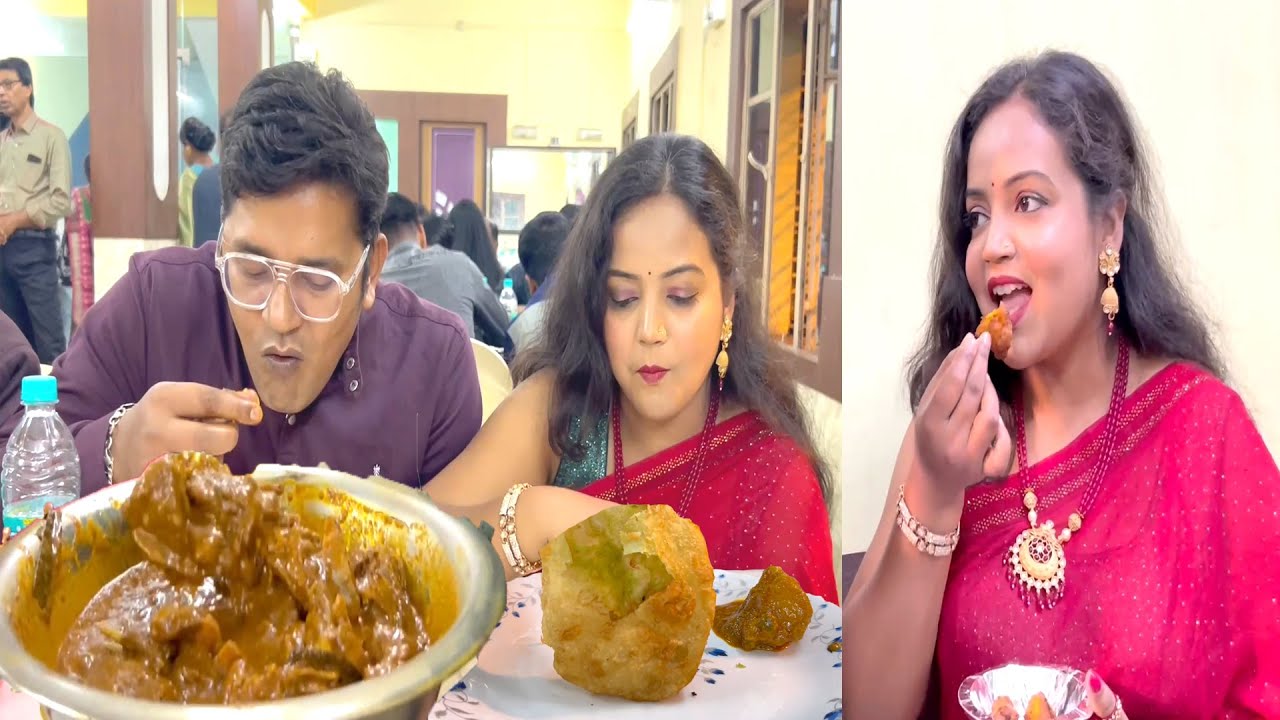 বিনা নিমন্ত্রনে বিয়ে বাড়িতে জমিয়ে ভুরিভোজ করলাম | Mutton Kosha | Chicken Tandoori | Kochuri | Sweets