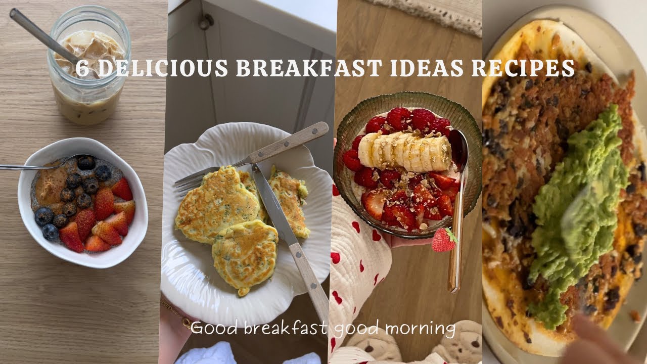 what I EAT in a mornings | ٦ أفكار لإفطار شهي و لذيذ 🍒🥣