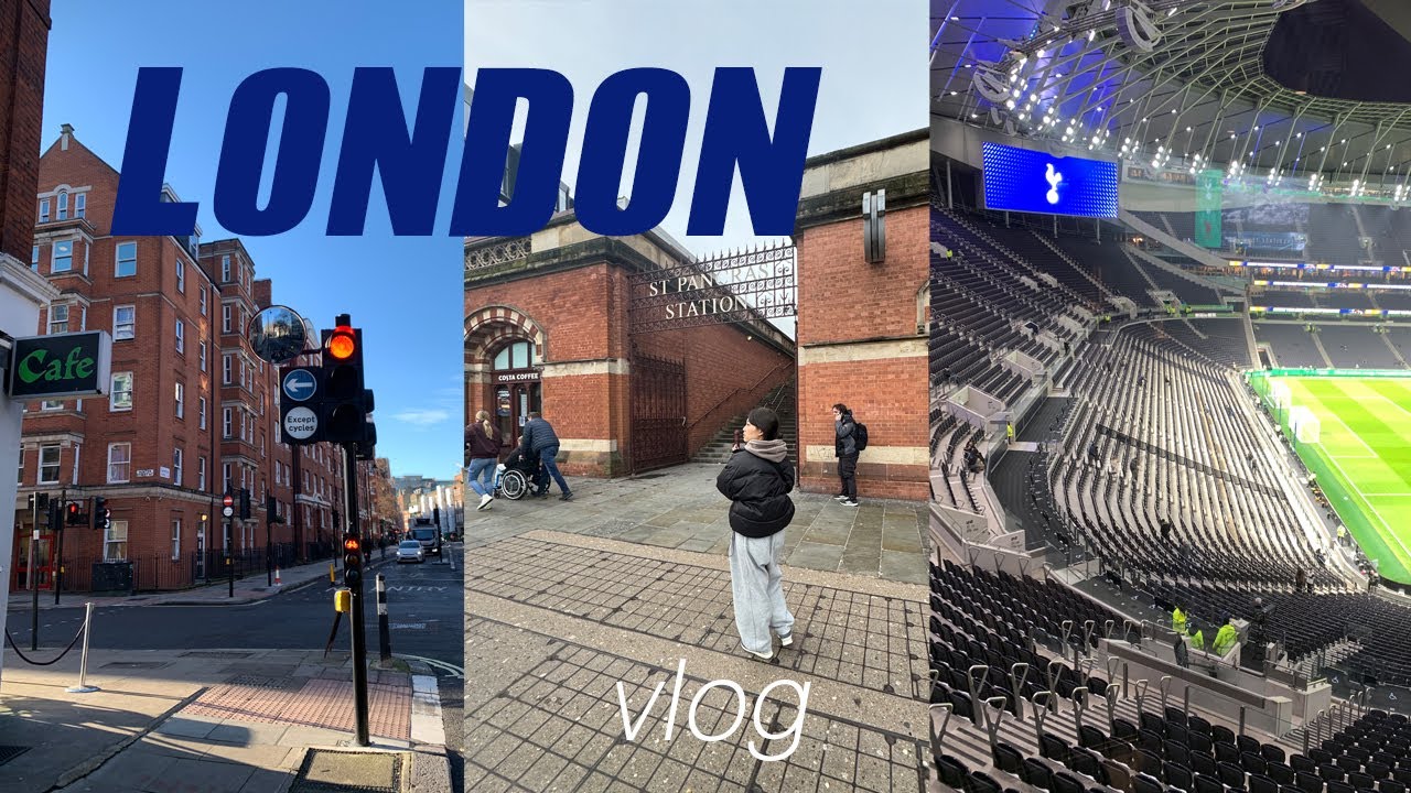 런던 토트넘  손흥민 직관 브이로그⚽️ /런던 킹스크로스 세인트 판크라스역 카페 추천/London tottenham hotspur stadium vlog