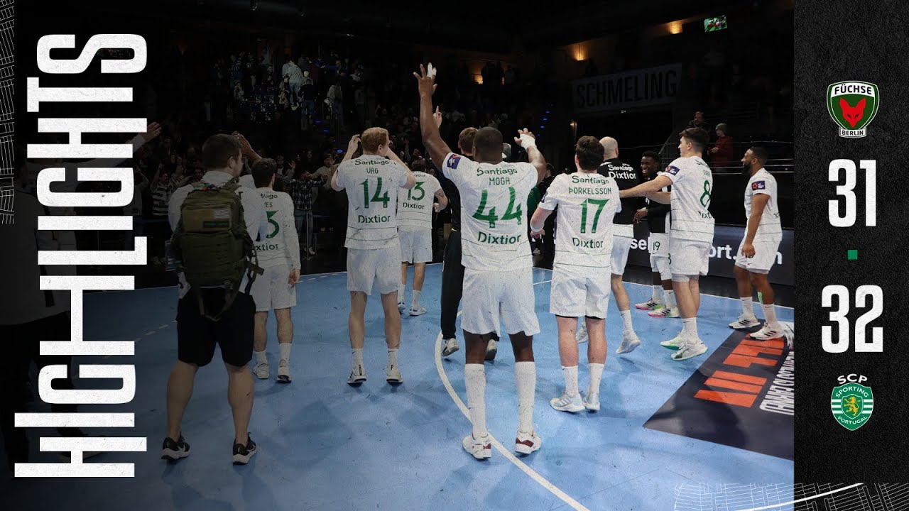 Andebol | Resumo: Füchse Berlin 31-32 Sporting CP