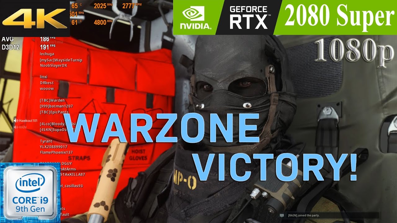 COD Warzone: RTX 2080 Super | 1080p | High Settings | FPS Gameplay Benchmark Battle Royale
