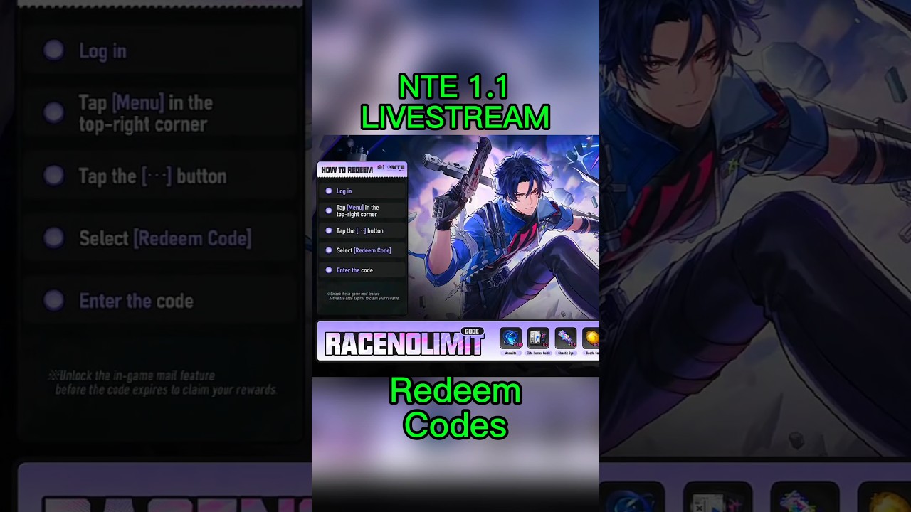 NTE 1.1 Livestream Redeem Codes!! #nte #redeemcode #nevernesstoeverness