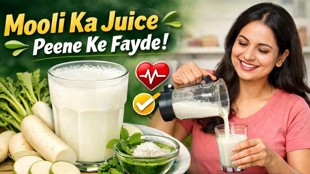 🥤Mooli Ka Juice Peene Ke Fayde | Ghar Par Mooli Ka Juice Kaise Nikale | Radish Juice Benefits |