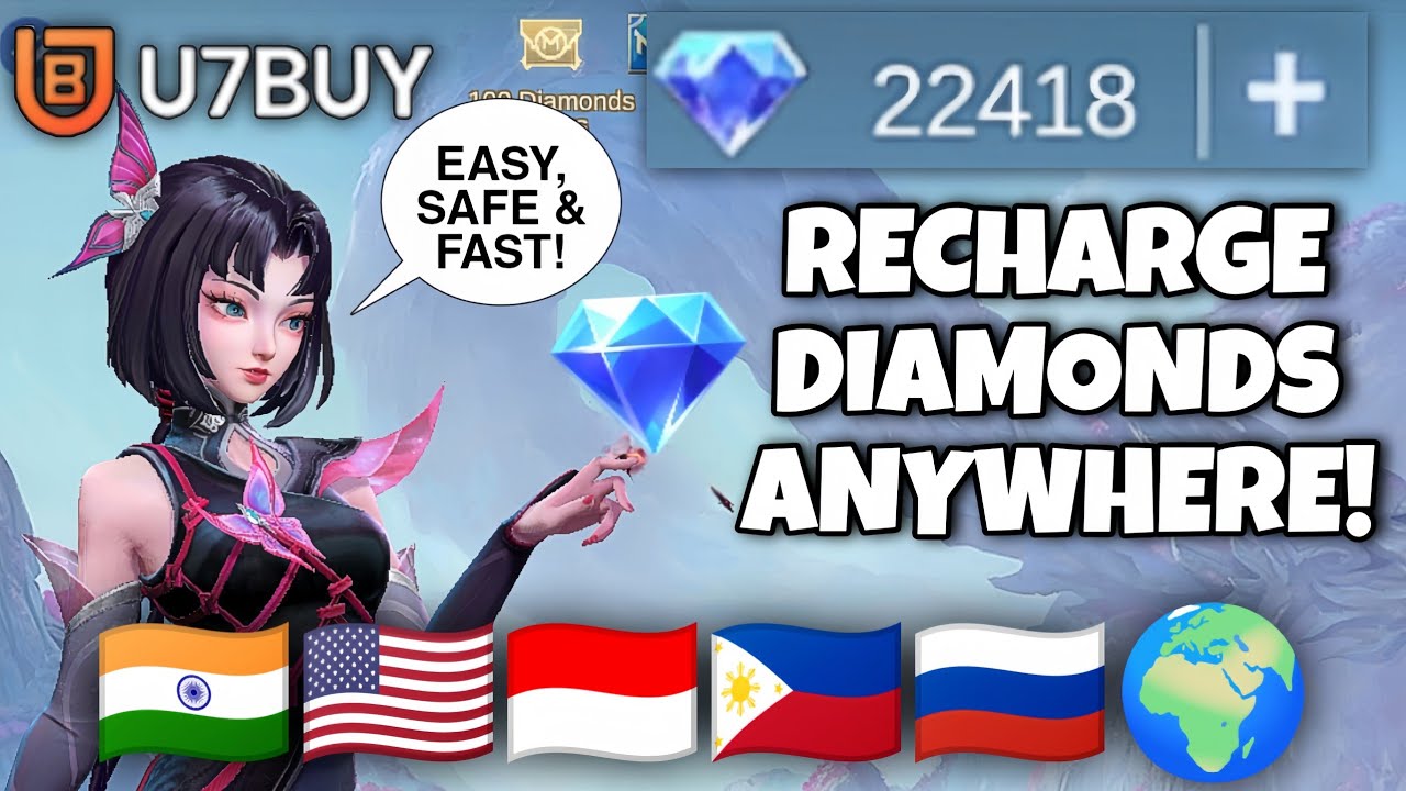 How To Recharge Diamonds In Mobile Legends 2024 (Anywhere!) | MlLBB Diamond Recharge India | U7BUY