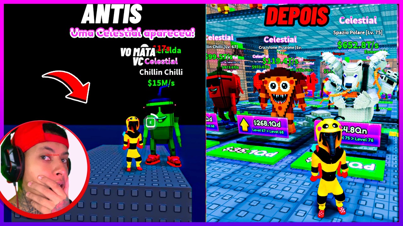 MEUS INSCRITOS ME DERAM UM CELESTIAL? 😱 A Base Brainrot mais Apelona!
