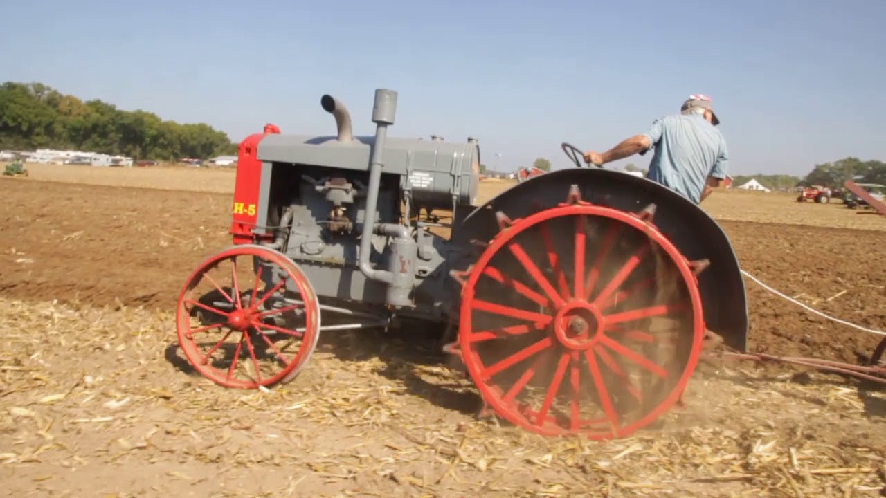 Rock Island tractors picking corn and plowing at geneseo 2018