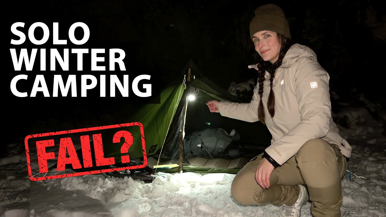 Mein erster Overnighter bei -4°C und Schnee - Wintercamping