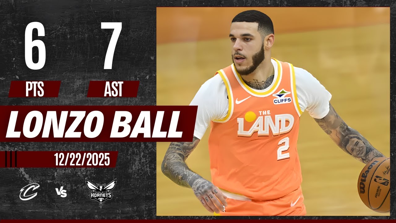 Лонзо Болл — лучшие моменты матча против «Шарлотт Хорнетс»: 6 очков, 2 подбора, 7 передач, 1 пере...