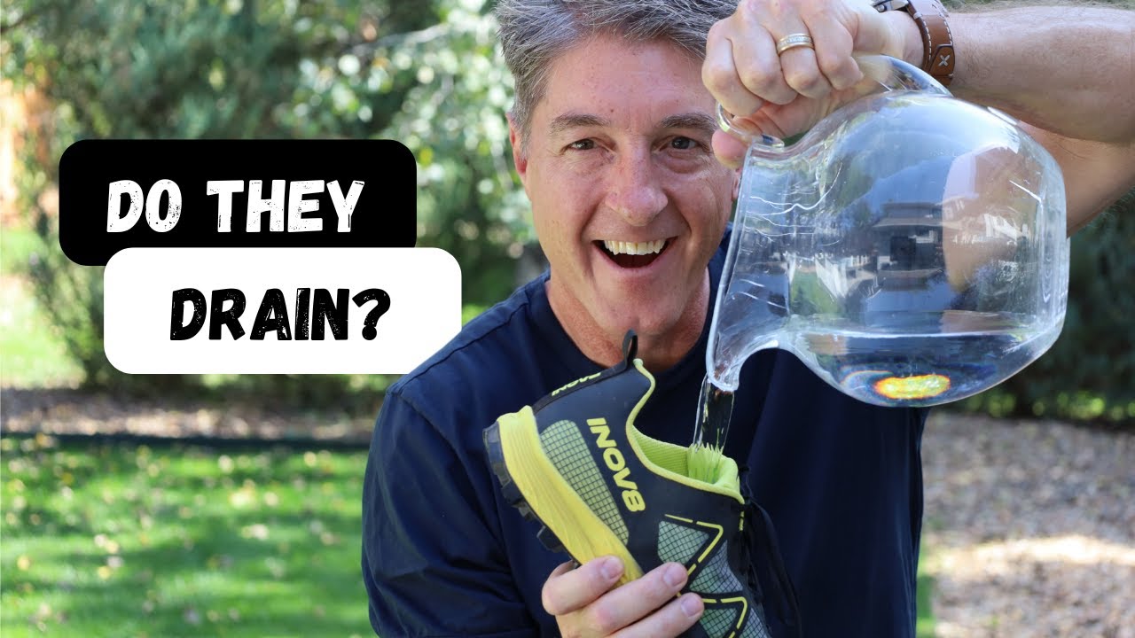 I test how well the Inov-8 MudTalon Speed shoes drain water.