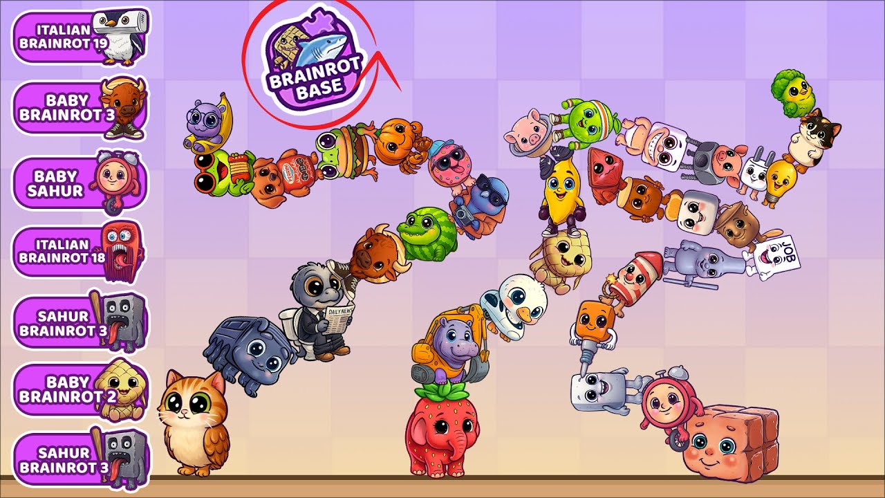 Brainrot 19 VS Baby Brainrot 3 Update Merge Fellas All Mode Compilation | Italian Brainrot