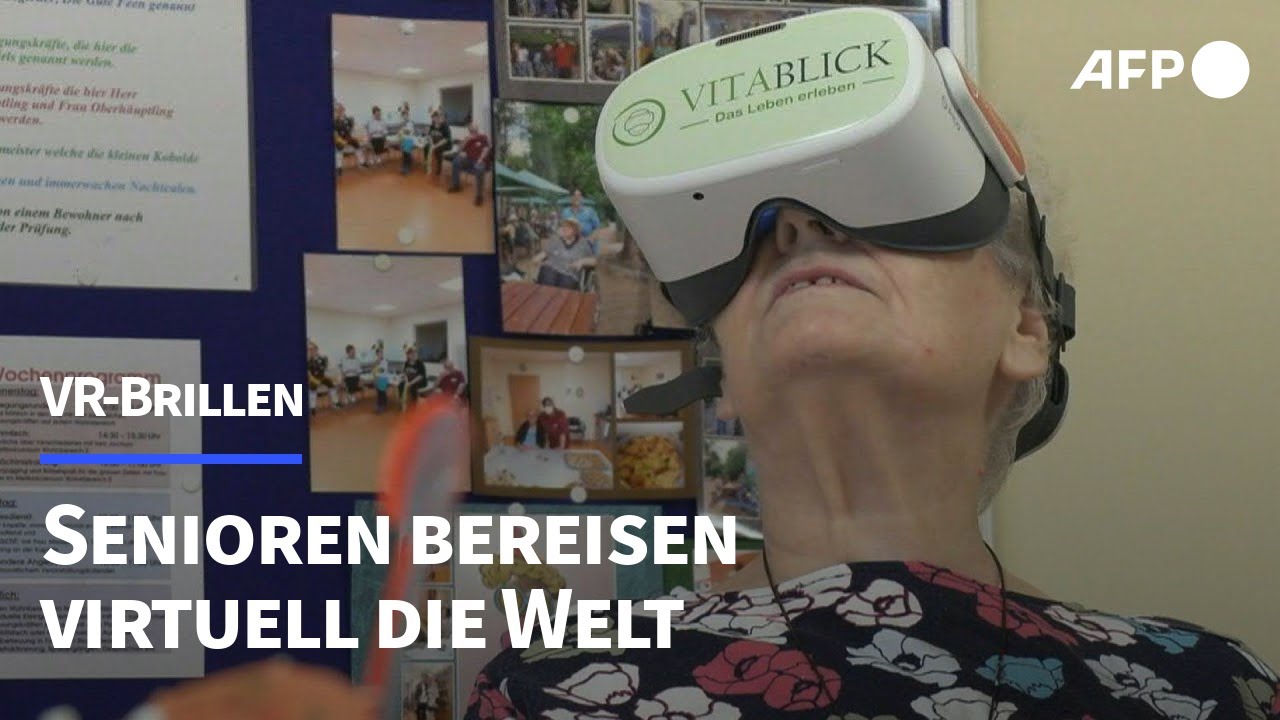 VR-Brille im Pflegeheim: Senioren bereisen virtuell die Welt | AFP