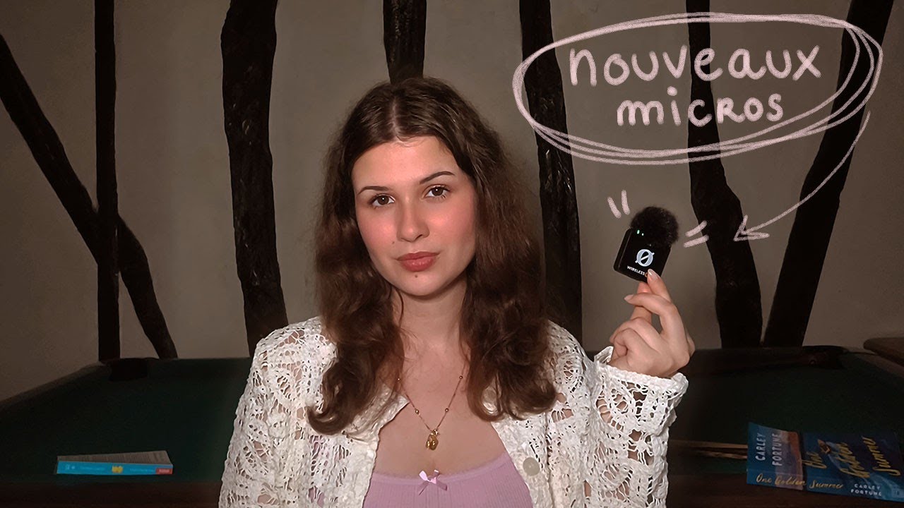 ASMR FR - Test de nouveaux micros (rode) et papotages livres!!! (soft-spoken et chuchotements)