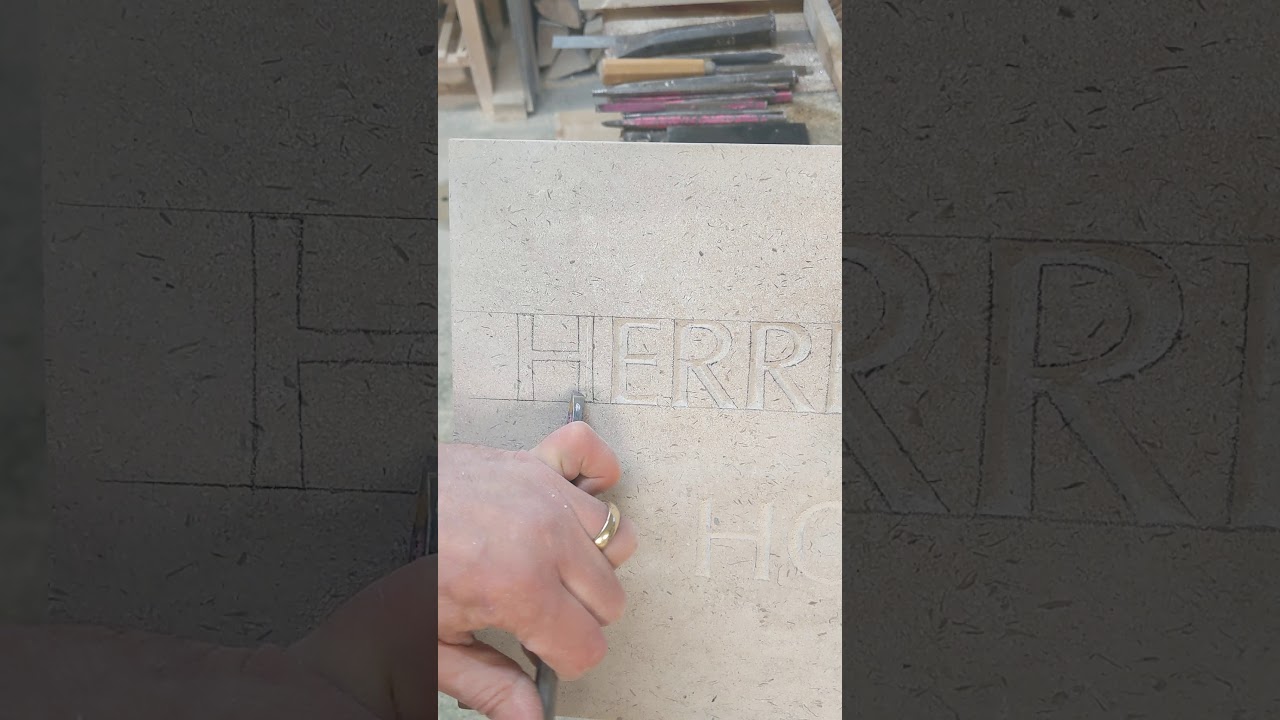 ASMR: Tapping Stone - Letter Cutting - Herrington House