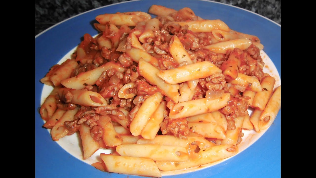 Macarrones a la Boloñesa
