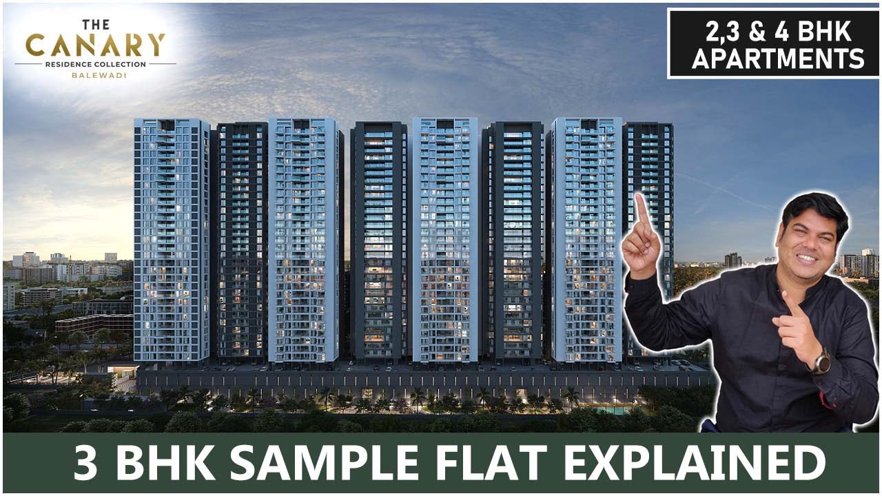 Kunal The Canary | Balewadi | Kunal Group | Обзор квартиры с тремя спальнями | Ссылка на смету и ...