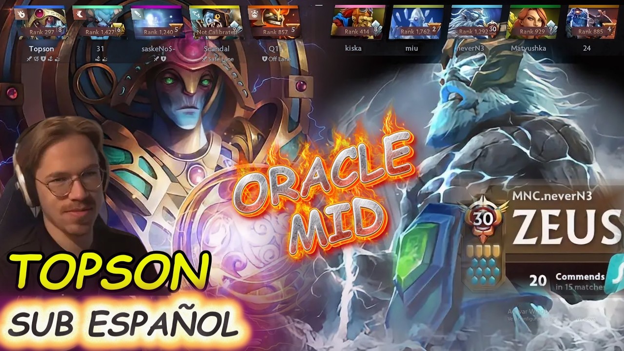 ZEUS NIVEL 30 NO SABÍA LO QUE LE ESPERABA… TOPSON SACÓ ORACLE  MID😈🔥
