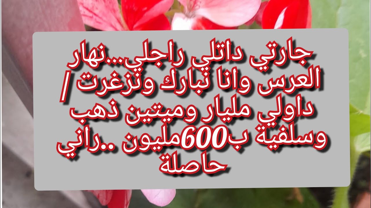 غدروني💔نهار عرس راجلي وانا نزغرت ونبارك كي البهلولة 😭حكمولي 6شهور سورسي وذهبي راح بقيمة مليار وميتين