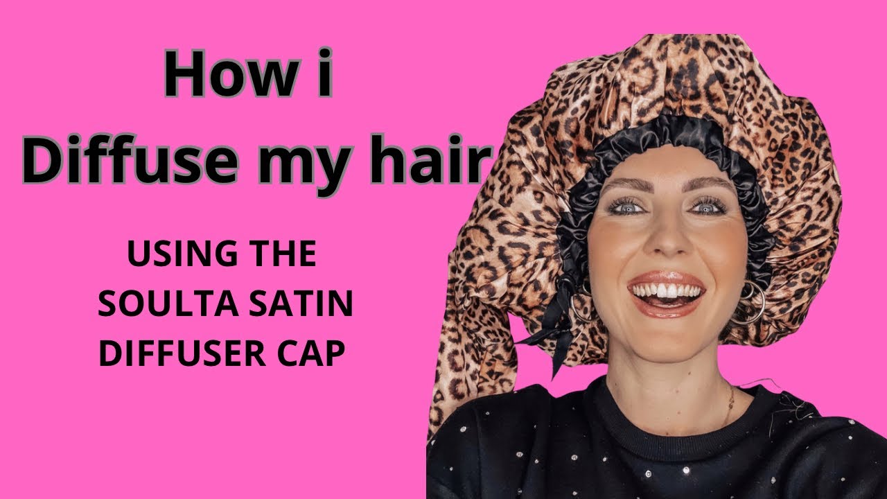 DIFFUSING MY HAIR WITH A SATIN DIFFUSER CAP 🙌