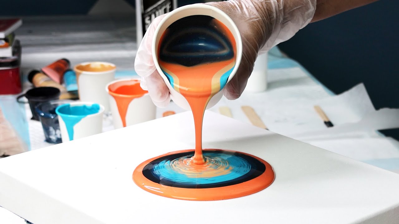 Phoenix Rises from Straight Pour Disaster - Acrylic Pouring