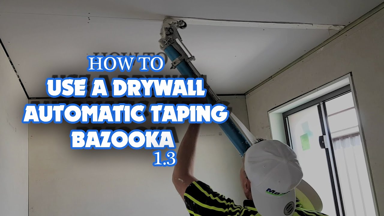 How to Tape Sheetrock with a Bazooka