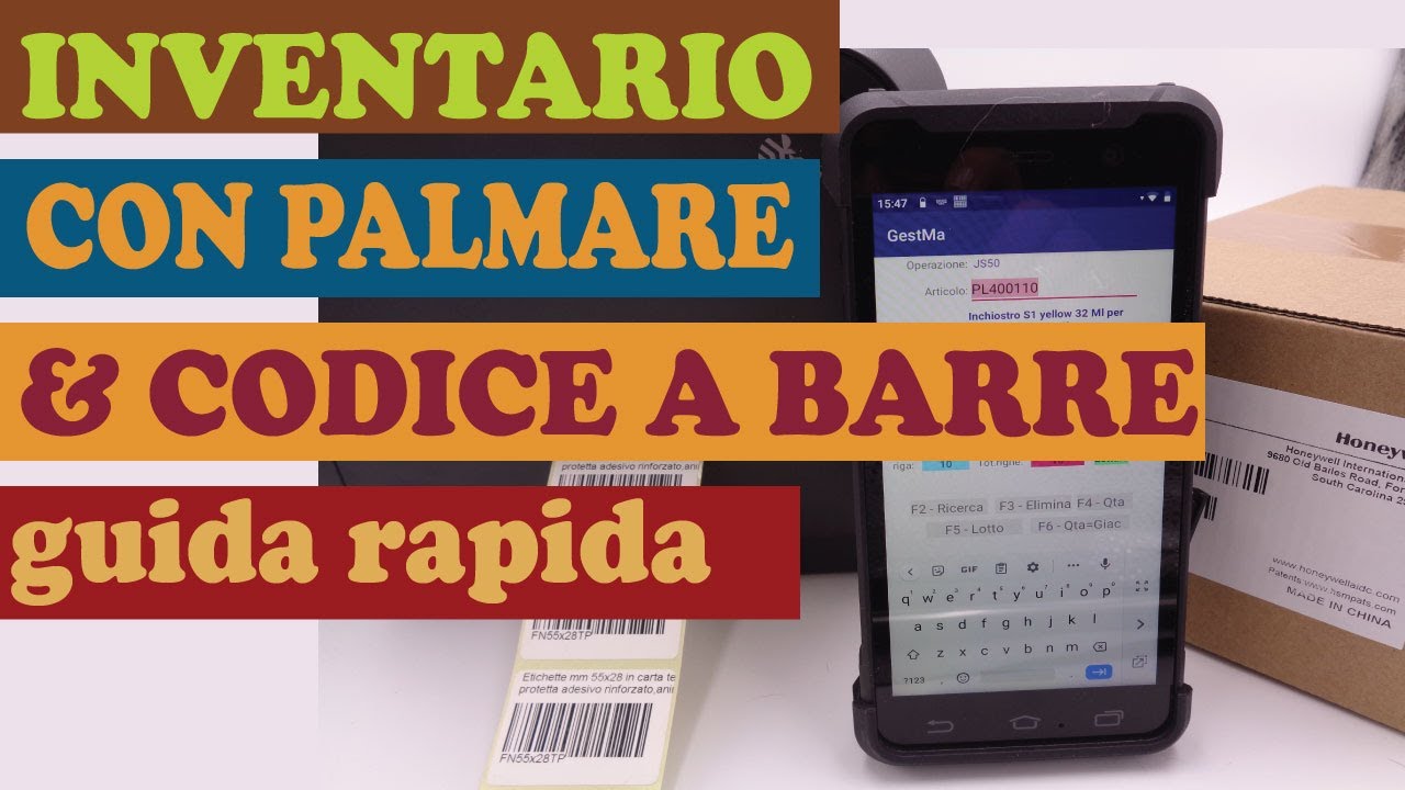 COME FARE UN INVENTARIO CON PALMARE E CODICE A BARRE GUIDA RAPIDA