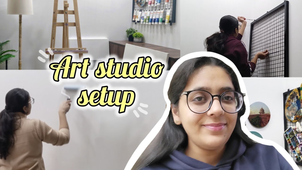 ART STUDIO SETUP AT HOME | PART 1 |  how to setup an art studio in your room