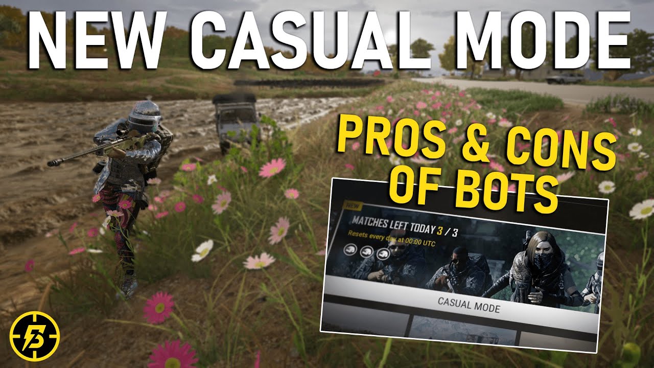 New "Casual" Mode in PUBG & More Bots