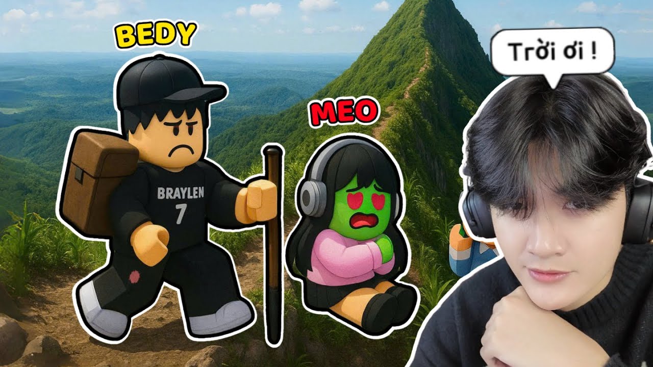 BEDY VÀ MEO KHÓC THÉT KHI LEO LÊN NGỌN NÚI NGUY HIỂM NHẤT THẾ GIỚI | ROBLOX